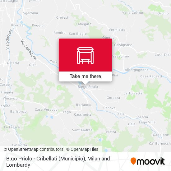 B.go Priolo - Cribellati (Municipio) map