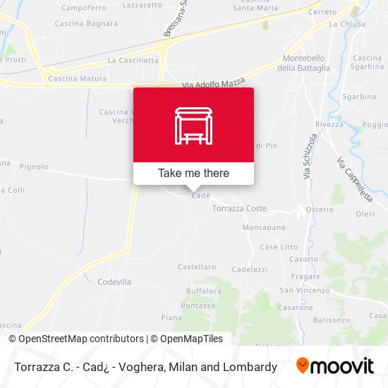 Torrazza C. - Cad¿ - Voghera map