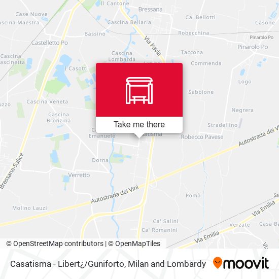 Casatisma - Libert¿/Guniforto map