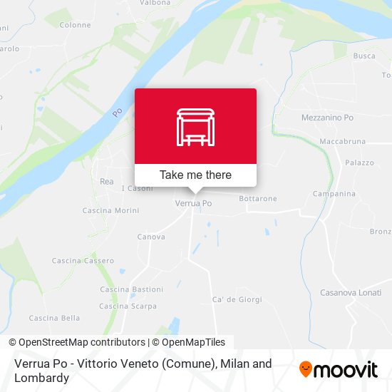 Verrua Po - Vittorio Veneto (Comune) map