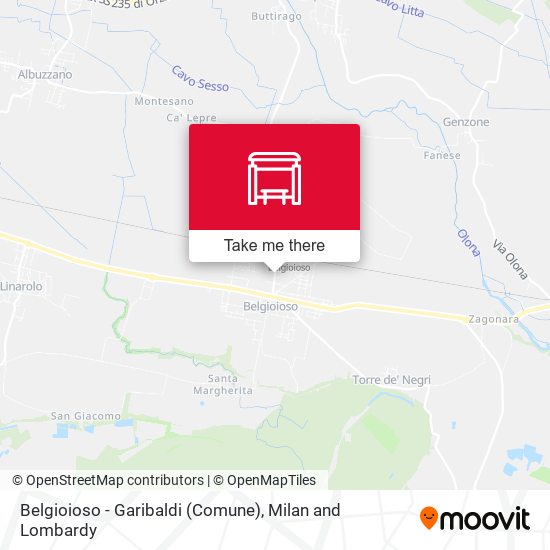 Belgioioso - Garibaldi (Comune) map