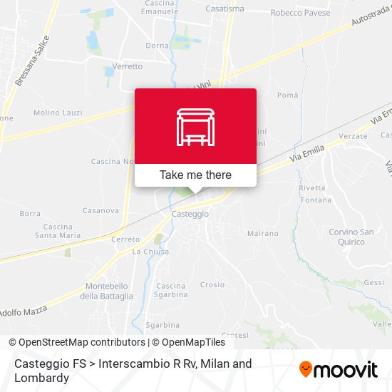 Casteggio FS > Interscambio R Rv map