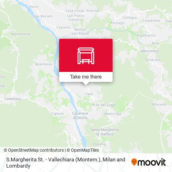 S.Margherita St. - Vallechiara (Montem.) map