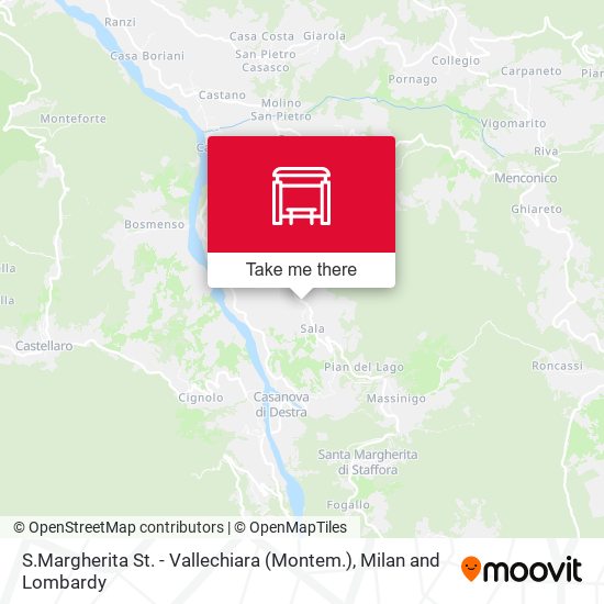 S.Margherita St. - Vallechiara (Montem.) map