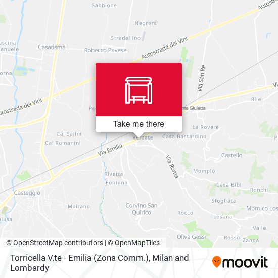 Torricella V.te - Emilia (Zona Comm.) map