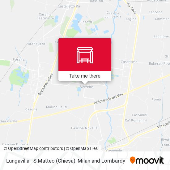 Lungavilla - S.Matteo (Chiesa) map