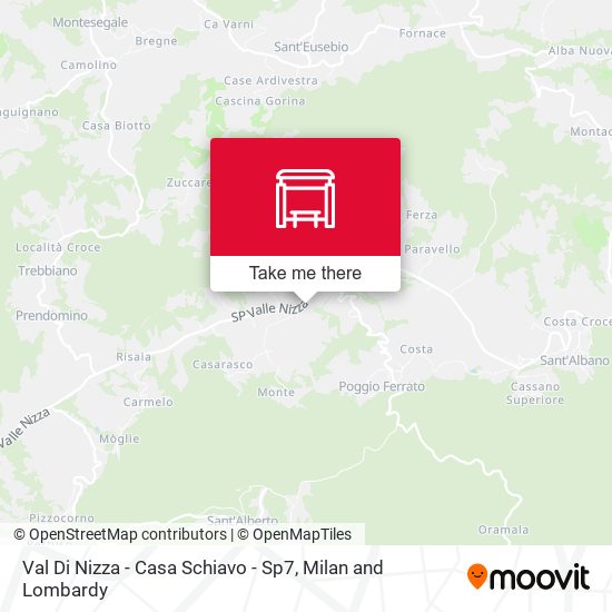 Val Di Nizza - Casa Schiavo - Sp7 map