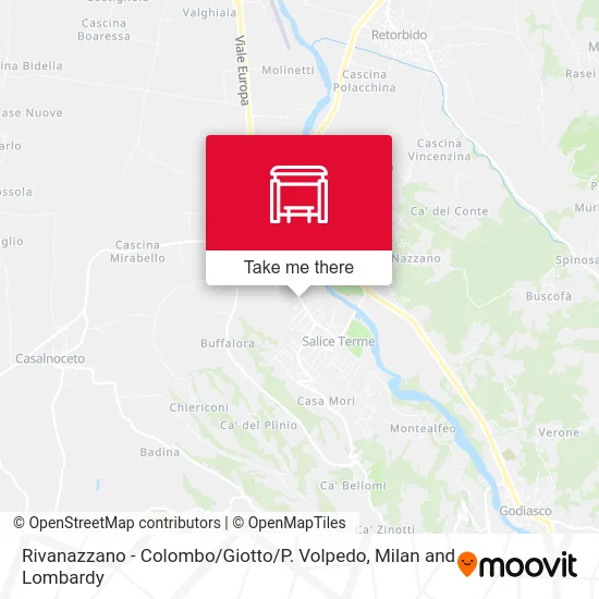 Rivanazzano - Colombo / Giotto / P. Volpedo map