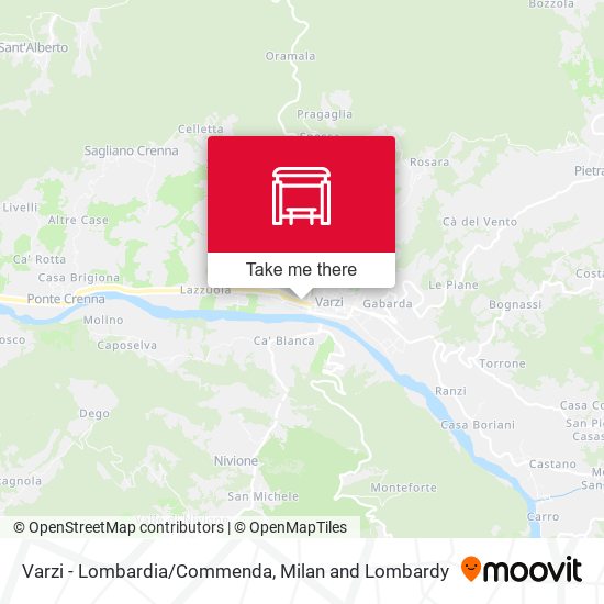 Varzi - Lombardia/Commenda map