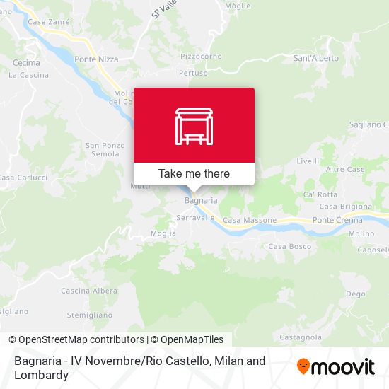 Bagnaria - IV Novembre / Rio Castello map