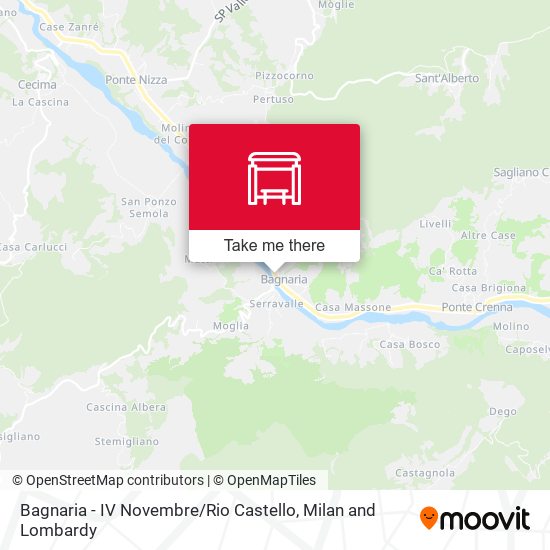 Bagnaria - IV Novembre / Rio Castello map