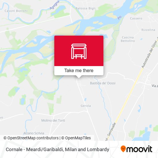 Cornale - Meardi/Garibaldi map