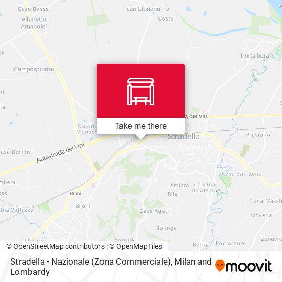 Stradella - Nazionale (Zona Commerciale) map