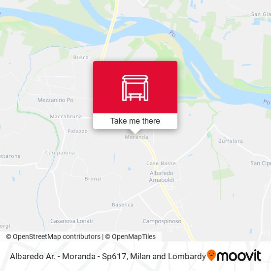 Albaredo Ar. - Moranda - Sp617 map