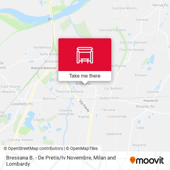 Bressana B. - De Pretis / Iv Novembre map