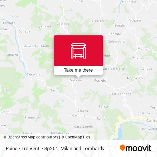 Ruino - Tre Venti - Sp201 map