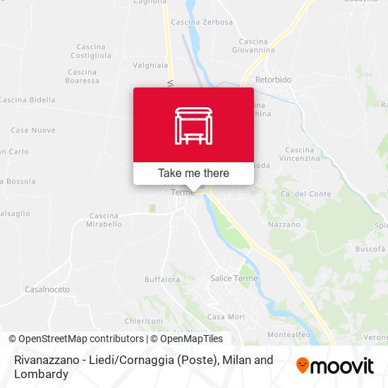 Rivanazzano - Liedi / Cornaggia (Poste) map