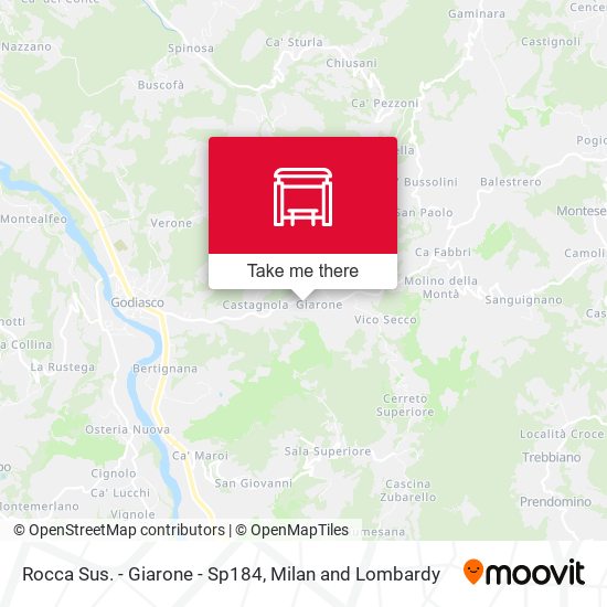 Rocca Sus. - Giarone - Sp184 map