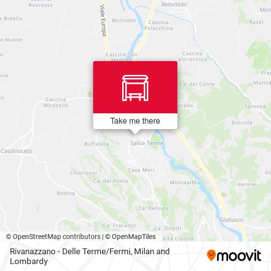 Rivanazzano - Delle Terme / Fermi map