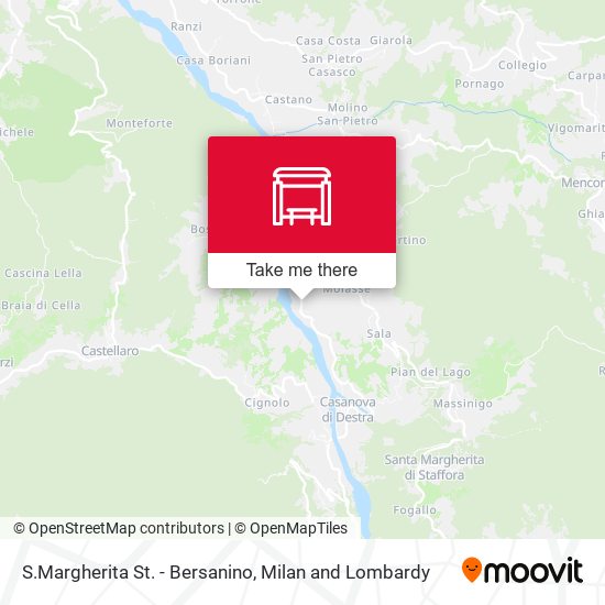 S.Margherita St. - Bersanino map