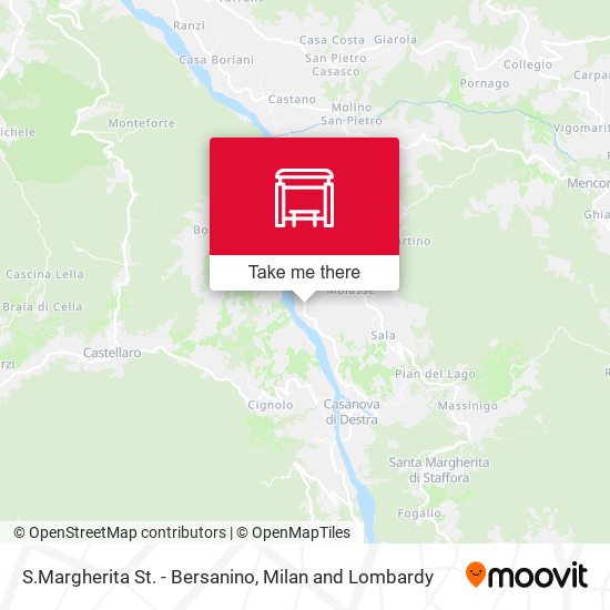 S.Margherita St. - Bersanino map