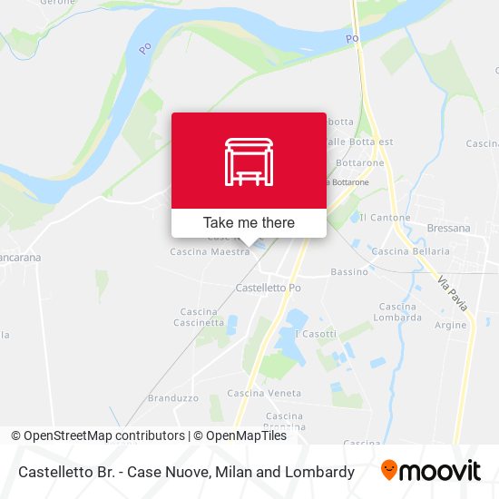 Castelletto Br. - Case Nuove map