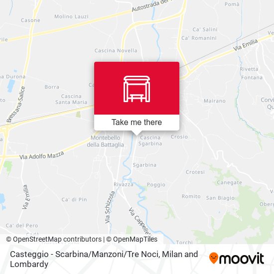 Casteggio - Scarbina / Manzoni / Tre Noci map