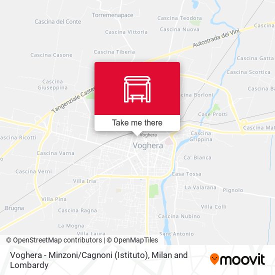 Voghera - Minzoni / Cagnoni (Istituto) map