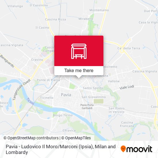 Pavia - Ludovico Il Moro / Marconi (Ipsia) map