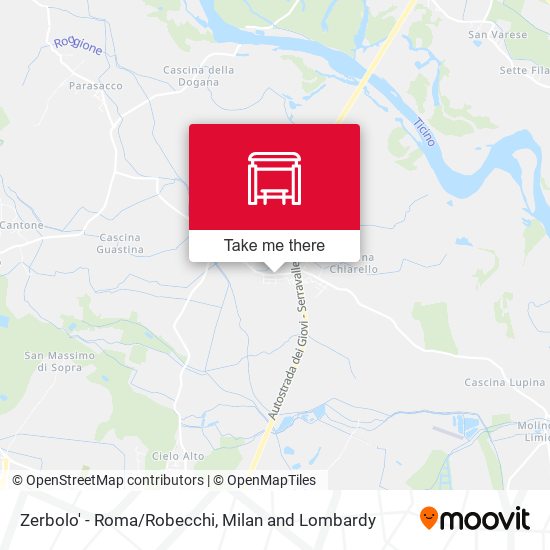Zerbolo' - Roma/Robecchi map