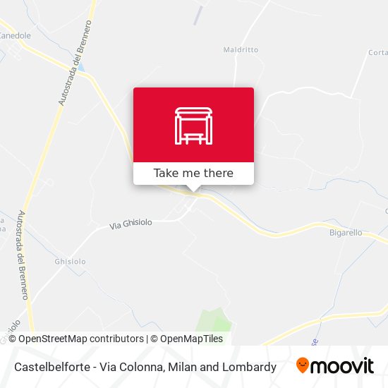 Castelbelforte - Via Colonna map
