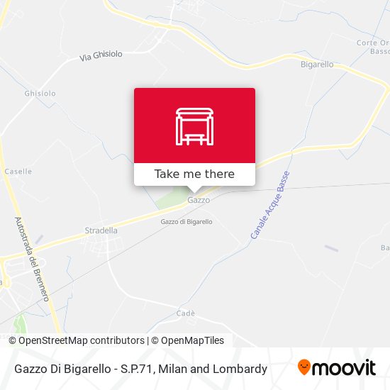 Gazzo Di Bigarello - S.P.71 map