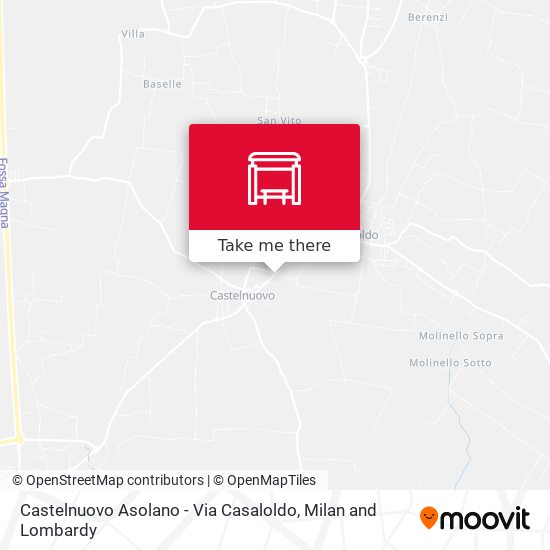 Castelnuovo Asolano - Via Casaloldo map