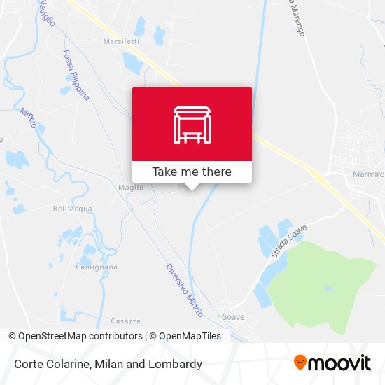 Corte Colarine map
