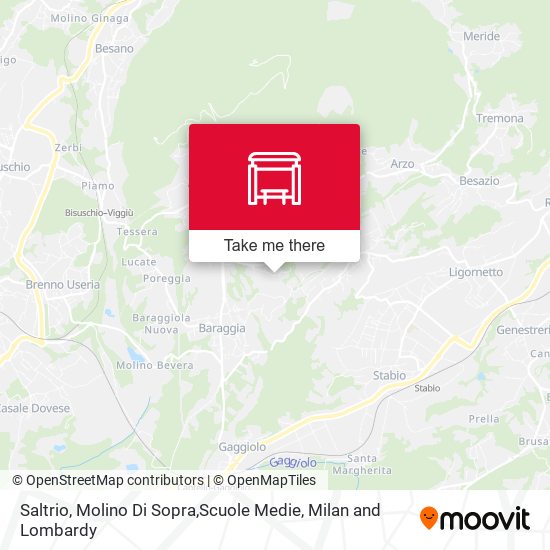 Saltrio, Molino Di Sopra,Scuole Medie map