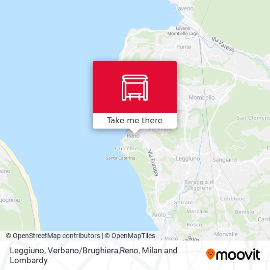 Leggiuno, Verbano / Brughiera,Reno map