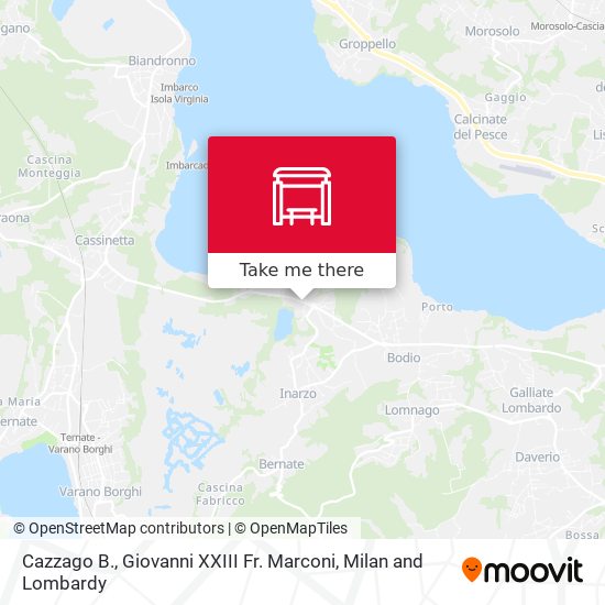Cazzago B., Giovanni XXIII Fr. Marconi map