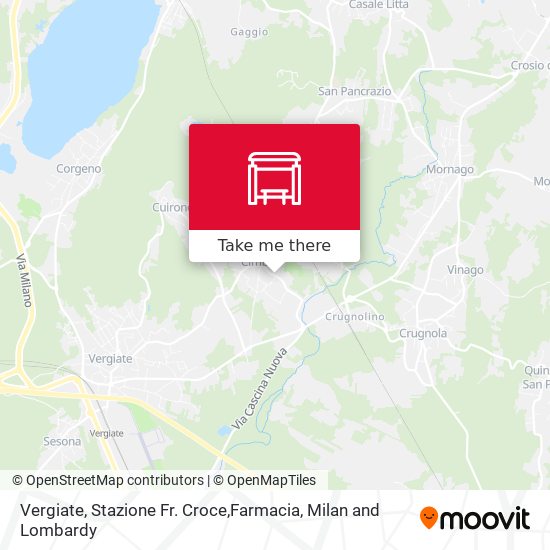 Vergiate, Stazione Fr. Croce,Farmacia map