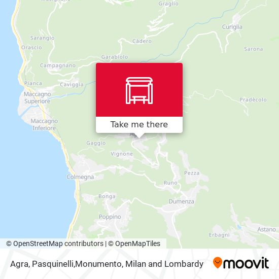 Agra, Pasquinelli,Monumento map