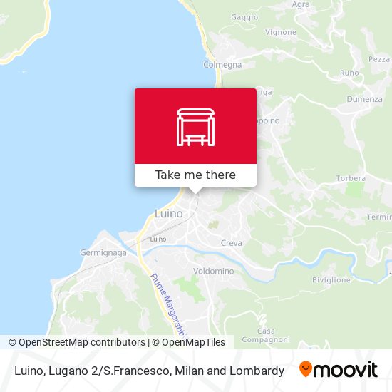 Luino, Lugano 2/S.Francesco map