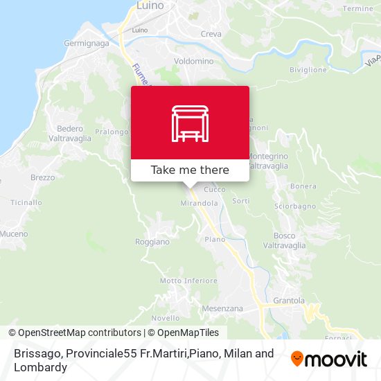 Brissago, Provinciale55 Fr.Martiri,Piano map