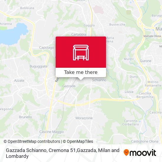 Gazzada Schianno, Cremona 51,Gazzada map