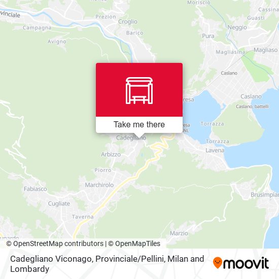 Cadegliano Viconago, Provinciale / Pellini map