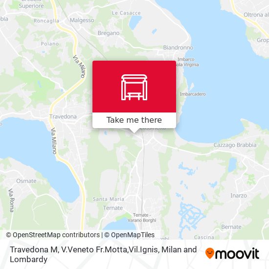 Travedona M, V.Veneto Fr.Motta,Vil.Ignis map