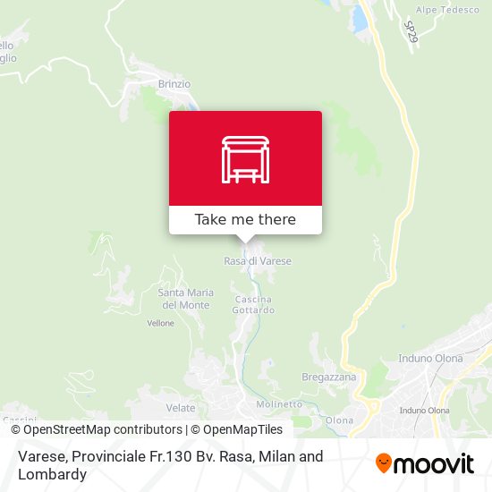Varese, Provinciale Fr.130 Bv. Rasa map