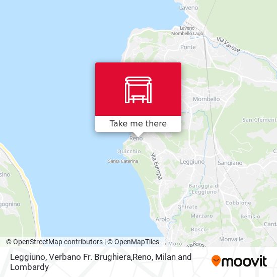 Leggiuno, Verbano Fr. Brughiera,Reno map