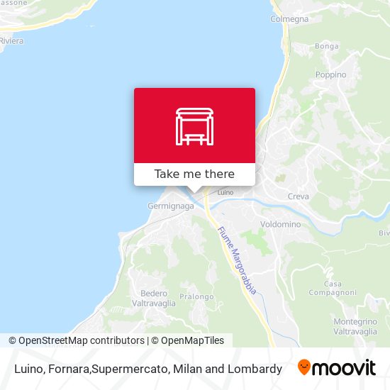 Luino, Fornara,Supermercato map