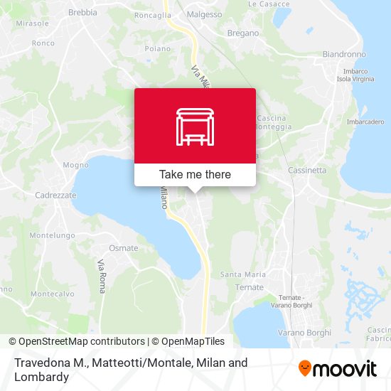 Travedona M., Matteotti / Montale map