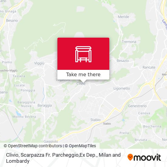 Clivio, Scarpazza Fr. Parcheggio,Ex Dep. map