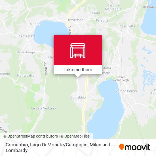 Comabbio, Lago Di Monate / Campiglio map